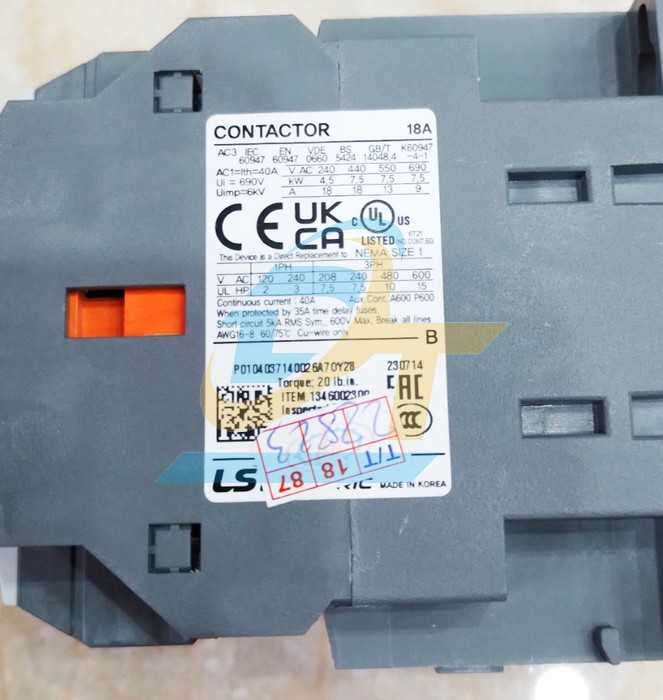 Khởi động từ 3P 18A 220V LS MC-18B (1a1b)  LS | Gi&aacute; rẻ nhất - C&ocirc;ng Ty TNHH Thương Mại Dịch Vụ Đạt T&acirc;m