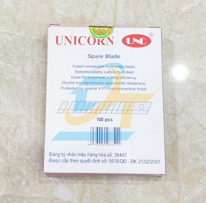 Lưỡi dao rọc giấy 9mm Unicorn SL150  VietNam | Giá rẻ nhất - Công Ty TNHH Thương Mại Dịch Vụ Đạt Tâm