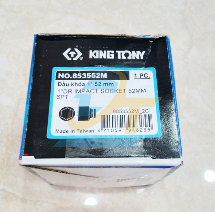 Đầu tuýp đen 1'' ra lục giác 52mm Kingtony 853552M  KingTony | Giá rẻ nhất - Công Ty TNHH Thương Mại Dịch Vụ Đạt Tâm