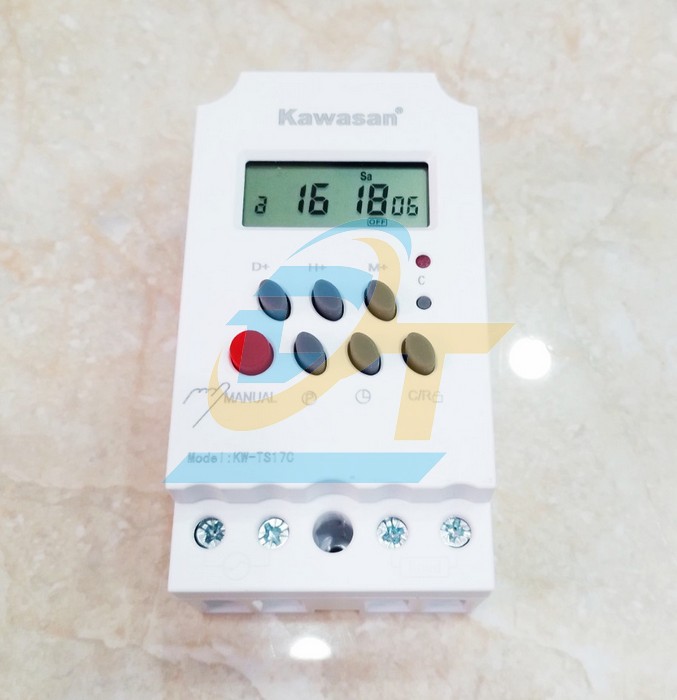 Công tắc hẹn giờ kỹ thuật số Timer 24h Kawasan KW-TS17C  KAWASAN | Giá rẻ nhất - Công Ty TNHH Thương Mại Dịch Vụ Đạt Tâm