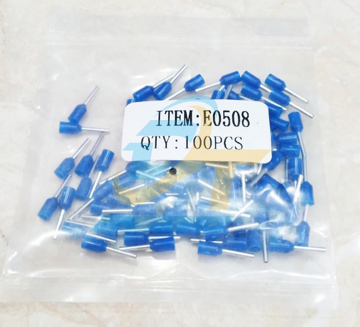 Đầu cos pin rỗng E0508 (Tiết diện cáp 0.5mm2)  VietNam | Giá rẻ nhất - Công Ty TNHH Thương Mại Dịch Vụ Đạt Tâm