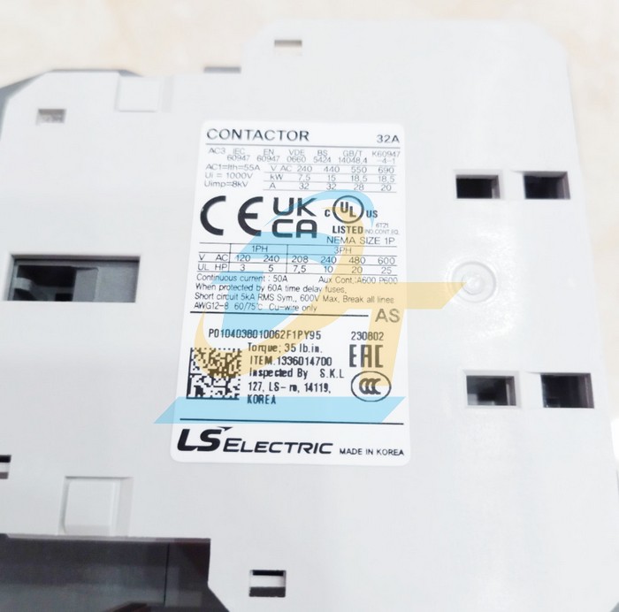 Khởi động từ LS 3P 32A 220V MC-32a  LS | Giá rẻ nhất - Công Ty TNHH Thương Mại Dịch Vụ Đạt Tâm