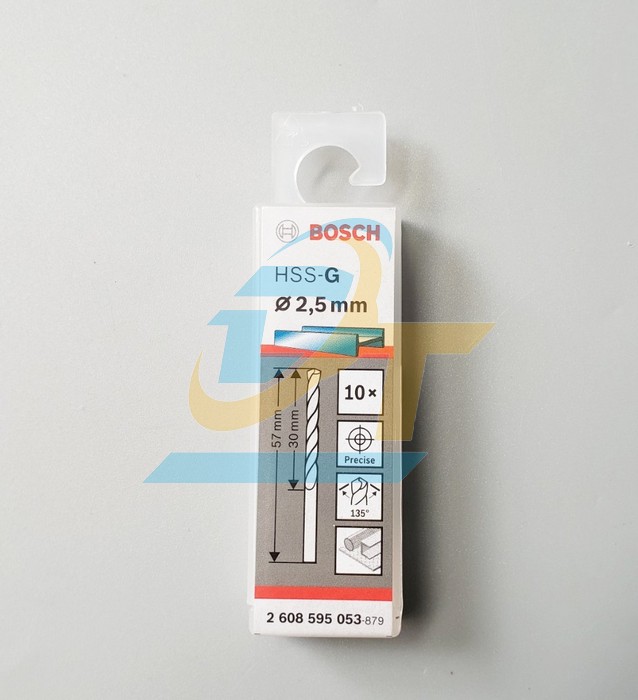 Mũi khoan sắt 2.5mm HSS-G Bosch 2608595053 2608595053 Bosch | Giá rẻ nhất - Công Ty TNHH Thương Mại Dịch Vụ Đạt Tâm