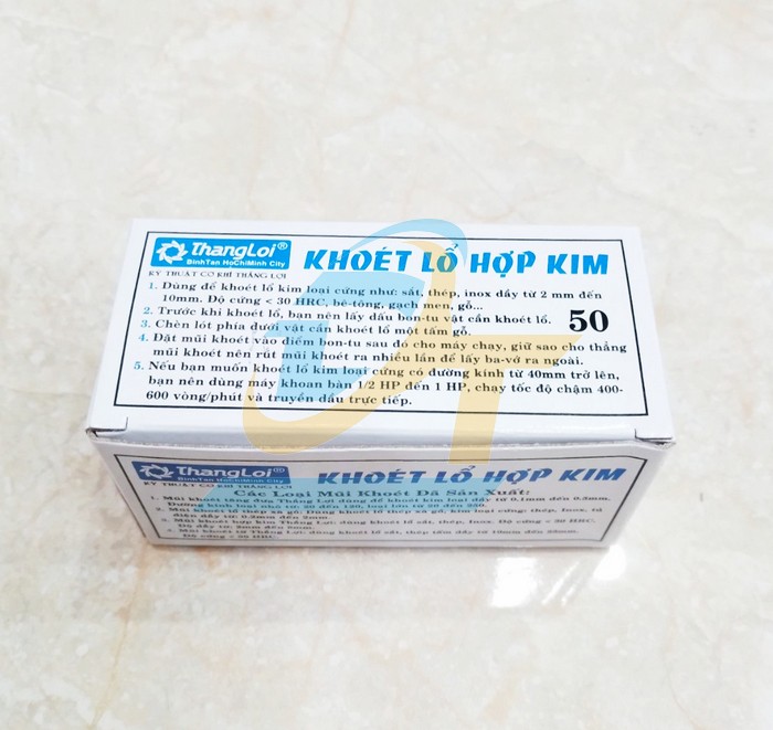 Mũi khoét lỗ hợp kim Thắng Lợi 50mm  ThangLoi | Giá rẻ nhất - Công Ty TNHH Thương Mại Dịch Vụ Đạt Tâm