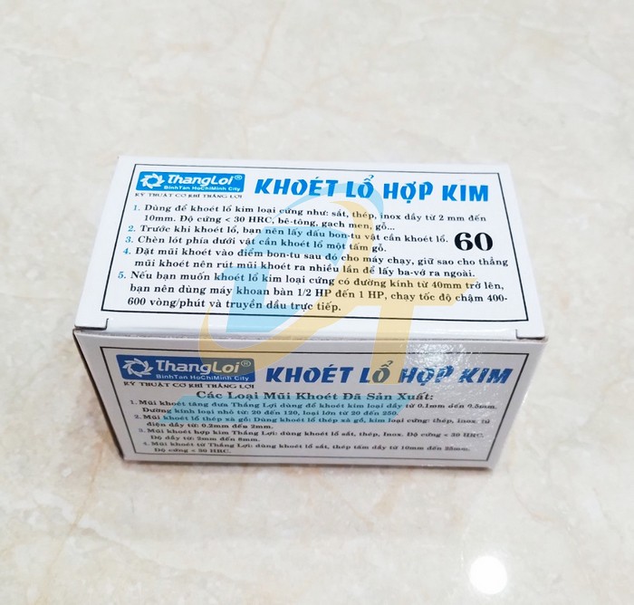 Mũi khoét lỗ hợp kim Thắng Lợi 60mm  ThangLoi | Giá rẻ nhất - Công Ty TNHH Thương Mại Dịch Vụ Đạt Tâm