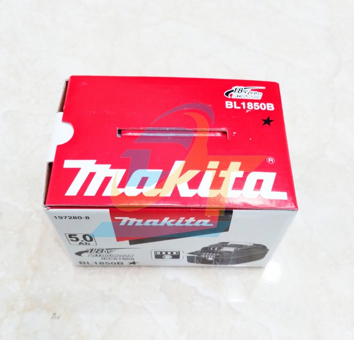 Pin 18V 5.0Ah Makita Li-Ion BL1850B (197280-8) 197280-8 Makita | Giá rẻ nhất - Công Ty TNHH Thương Mại Dịch Vụ Đạt Tâm