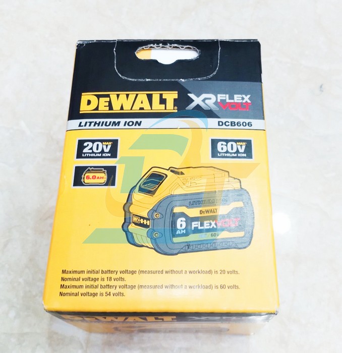 Pin 20V 6.0Ah XR Li-ion Dewalt DCB606-KR  DEWALT | Giá rẻ nhất - Công Ty TNHH Thương Mại Dịch Vụ Đạt Tâm