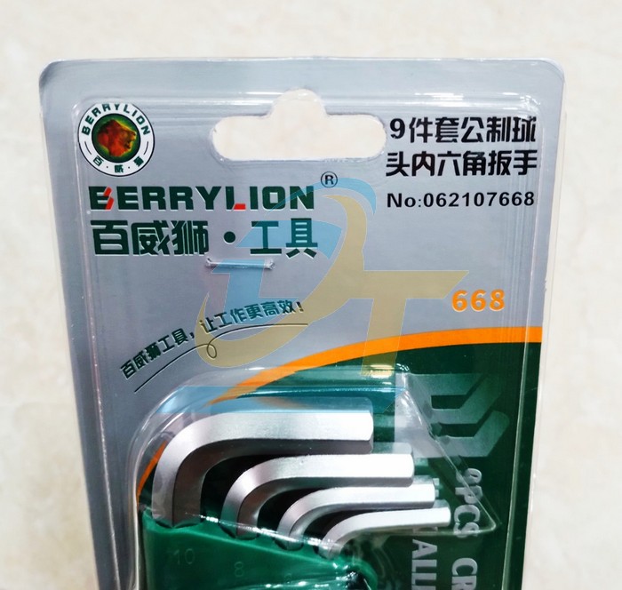 Bộ lục giác đầu bi 9 cây 1.5-10mm ngắn Berrylion 062107668  Berrylion | Giá rẻ nhất - Công Ty TNHH Thương Mại Dịch Vụ Đạt Tâm