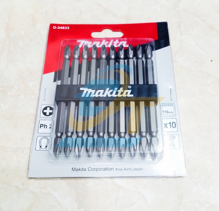 Bộ mũi vít hai đầu PH2x100mm Makita D-34833  Makita | Giá rẻ nhất - Công Ty TNHH Thương Mại Dịch Vụ Đạt Tâm