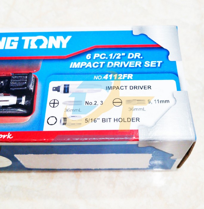 Bộ vít đóng 6 chi tiết Kingtony 4112FR 4112FR KingTony | Giá rẻ nhất - Công Ty TNHH Thương Mại Dịch Vụ Đạt Tâm