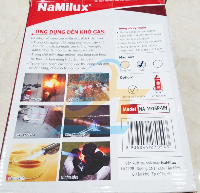 Đèn khò gas Namilux NA-191SP-VN NA-191SP-VN Namilux | Giá rẻ nhất - Công Ty TNHH Thương Mại Dịch Vụ Đạt Tâm