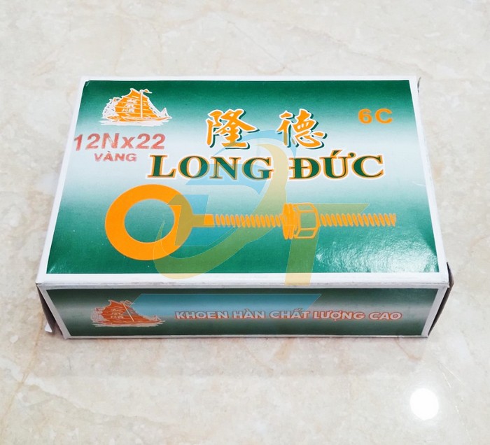 Khoen tán (Bulong vòng) xi vàng Long Đức 12Nx22  LongDuc | Giá rẻ nhất - Công Ty TNHH Thương Mại Dịch Vụ Đạt Tâm