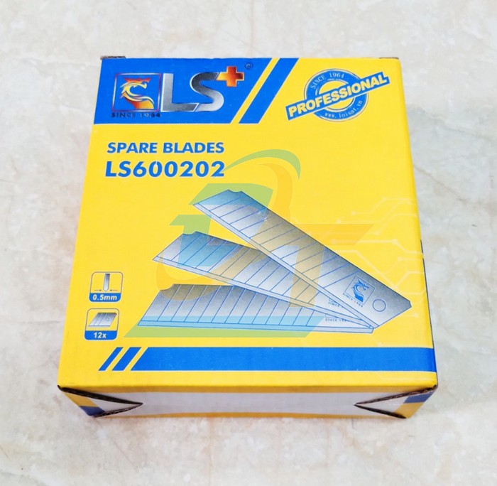 Lưỡi dao rọc giấy thép SK5 0.5x18x100mm LS+ LS600202  LS+ | Giá rẻ nhất - Công Ty TNHH Thương Mại Dịch Vụ Đạt Tâm