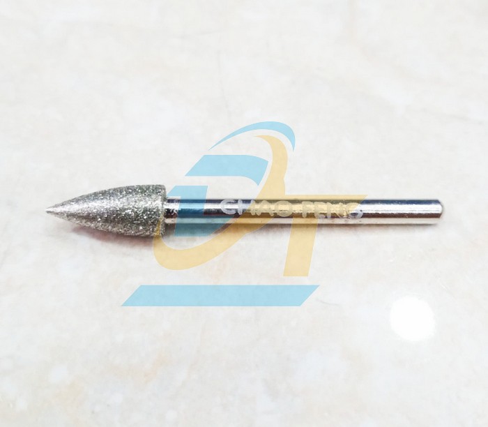 Mũi mài khắc kim cương đầu nhọn trục 3mm D6x13x45mm BMA-60J China | Giá rẻ nhất - Công Ty TNHH Thương Mại Dịch Vụ Đạt Tâm