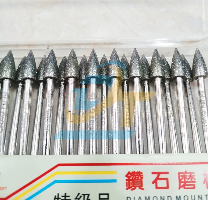 Mũi mài khắc kim cương đầu nhọn trục 3mm D6x13x45mm BMA-60J China | Giá rẻ nhất - Công Ty TNHH Thương Mại Dịch Vụ Đạt Tâm