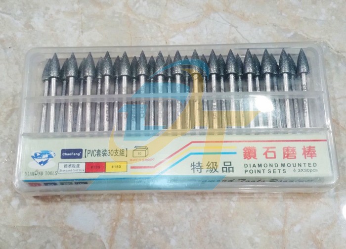 Mũi mài khắc kim cương đầu nhọn trục 3mm D6x13x45mm BMA-60J China | Giá rẻ nhất - Công Ty TNHH Thương Mại Dịch Vụ Đạt Tâm