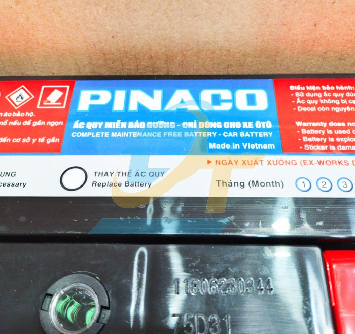 Ắc quy khô 12V 75Ah Pinaco Đồng Nai CMF 75D31  PINACO | Giá rẻ nhất - Công Ty TNHH Thương Mại Dịch Vụ Đạt Tâm