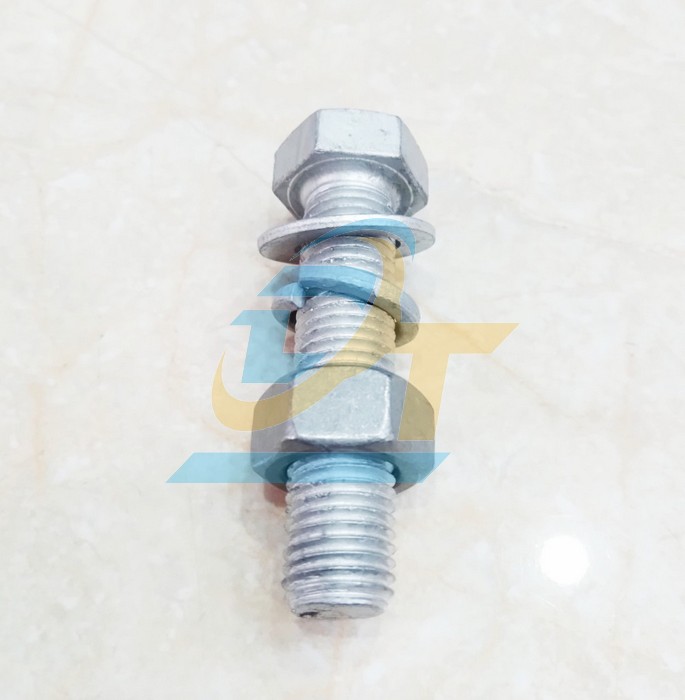 Bulong mạ kẽm nhúng nóng M16x70 (1 Thân, 1 Tán, 1 LĐP, 1 LĐ vênh)  VietNam | Giá rẻ nhất - Công Ty TNHH Thương Mại Dịch Vụ Đạt Tâm