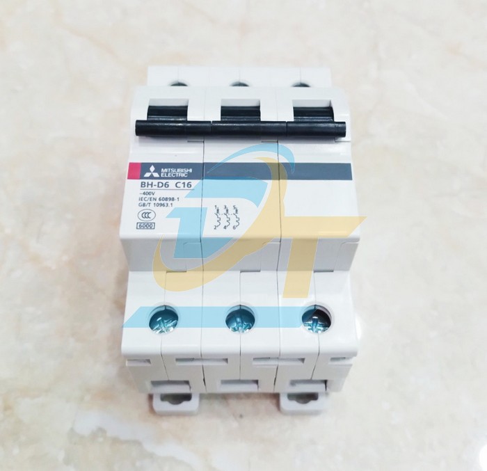 Cầu dao tự động MCB Mitsubishi BH-D6 (Type C N) 3P 16A 6kA  MITSUBISHI | Giá rẻ nhất - Công Ty TNHH Thương Mại Dịch Vụ Đạt Tâm