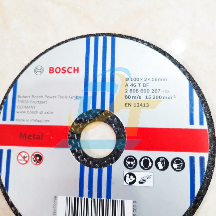 Đá cắt sắt 100x2x16mm Bosch 2608600267 2608600267 Bosch | Giá rẻ nhất - Công Ty TNHH Thương Mại Dịch Vụ Đạt Tâm