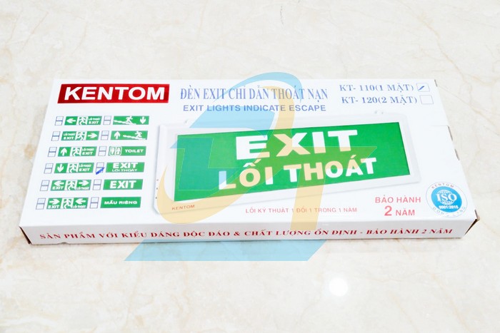 Đèn EXIT LỐI THOÁT 1 mặt Kentom KT-110  KENTOM | Giá rẻ nhất - Công Ty TNHH Thương Mại Dịch Vụ Đạt Tâm