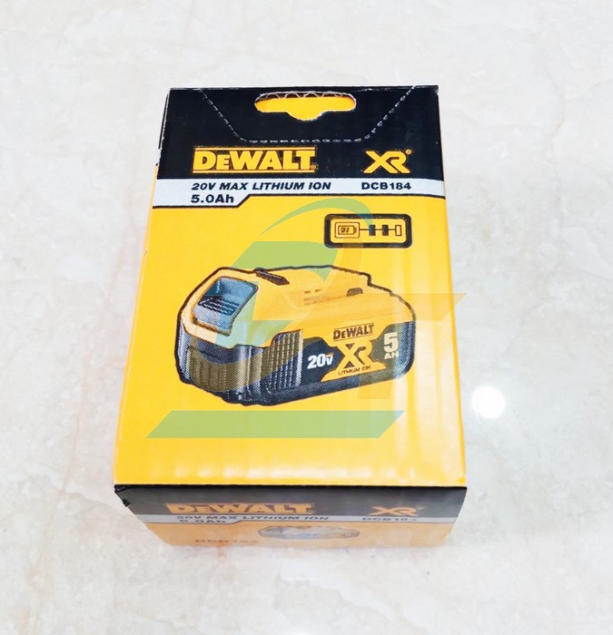 Pin 18V 5.0Ah XR Li-ion Dewalt DCB184-B1  DEWALT | Giá rẻ nhất - Công Ty TNHH Thương Mại Dịch Vụ Đạt Tâm