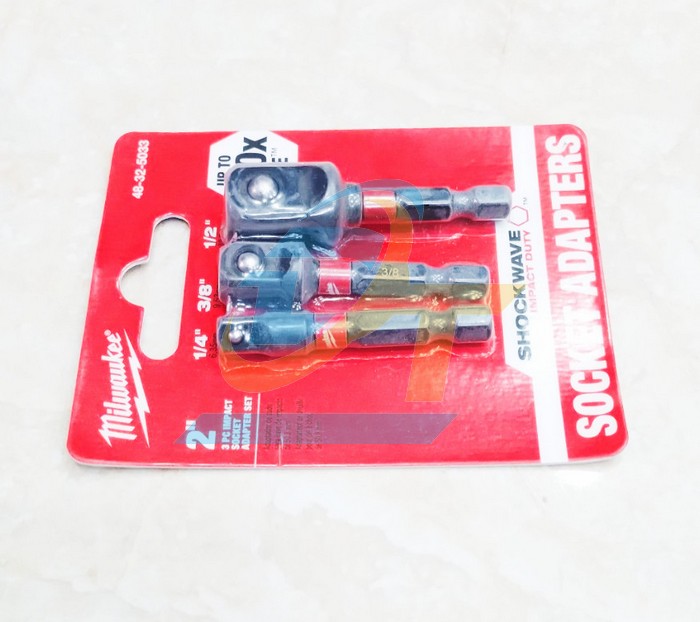 Bộ 3 đầu chuyển từ vít sang bulong đầu 1/4", 1/2", 3/8" Milwaukee 48-32-5033  Milwaukee | Giá rẻ nhất - Công Ty TNHH Thương Mại Dịch Vụ Đạt Tâm