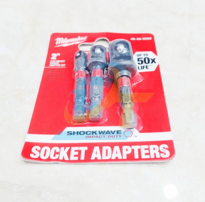Bộ 3 đầu chuyển từ vít sang bulong đầu 1/4", 1/2", 3/8" Milwaukee 48-32-5033  Milwaukee | Giá rẻ nhất - Công Ty TNHH Thương Mại Dịch Vụ Đạt Tâm