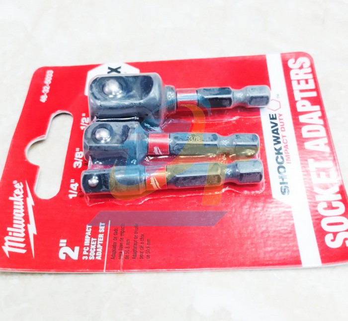 Bộ 3 đầu chuyển từ vít sang bulong đầu 1/4", 1/2", 3/8" Milwaukee 48-32-5033  Milwaukee | Giá rẻ nhất - Công Ty TNHH Thương Mại Dịch Vụ Đạt Tâm