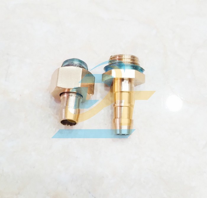 Bộ ép đầu dây máy rửa xe đồng thau đuôi chuột 8.5mm - Ren 13mm (Đầu đực - Cái + Áo ép)  VietNam | Giá rẻ nhất - Công Ty TNHH Thương Mại Dịch Vụ Đạt Tâm