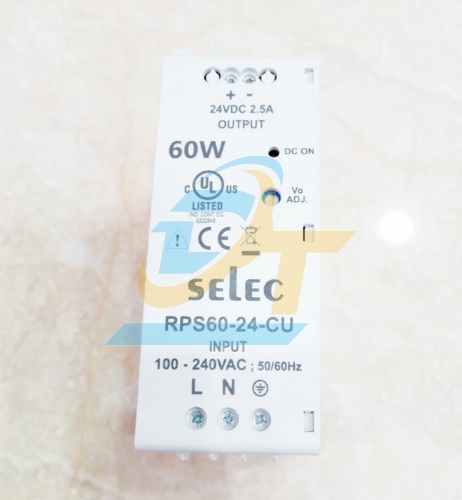 Bộ nguồn 24V 2.5A 60W Selec RPS60-24-CU  SELEC | Giá rẻ nhất - Công Ty TNHH Thương Mại Dịch Vụ Đạt Tâm