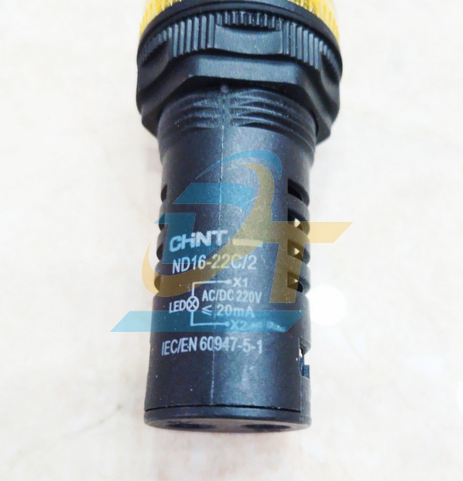 Đèn báo phi 22 màu vàng Chint ND16-22C/2 220V YEL ND16-22C/2 220V YEL CHINT | Giá rẻ nhất - Công Ty TNHH Thương Mại Dịch Vụ Đạt Tâm