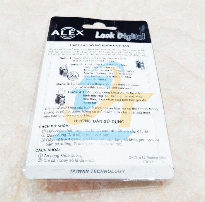 Ổ khóa 4 số Alex màu bạc 40mm  ALEX | Giá rẻ nhất - Công Ty TNHH Thương Mại Dịch Vụ Đạt Tâm