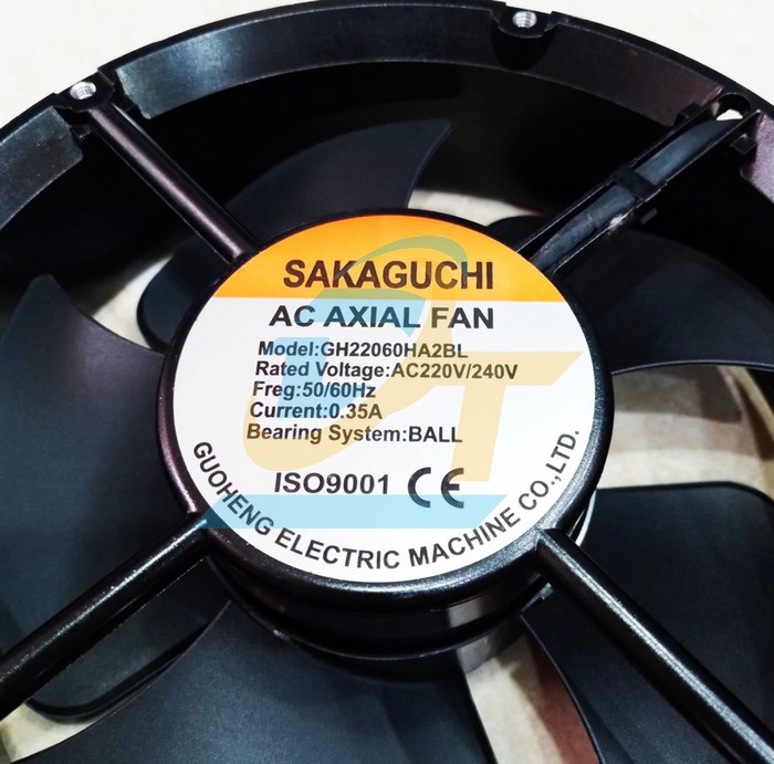 Quạt hút 220x60mm 0.35A 220V Sakaguchi GH22060HA2BL  SAKAGUCHI | Giá rẻ nhất - Công Ty TNHH Thương Mại Dịch Vụ Đạt Tâm