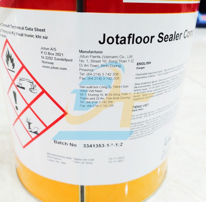 Sơn lót sàn bê tông Jotun Jotafloor Sealer Comp B 4L  JOTUN | Giá rẻ nhất - Công Ty TNHH Thương Mại Dịch Vụ Đạt Tâm