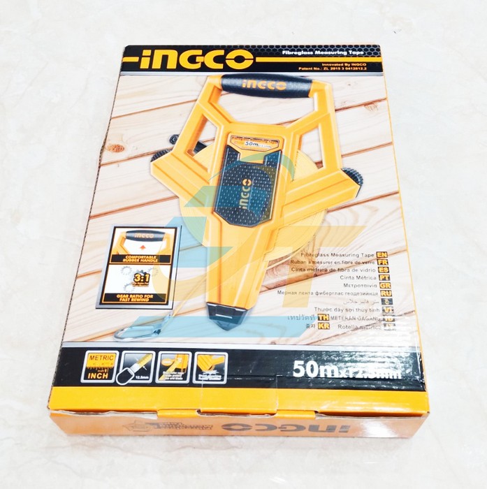 Thước dây sợi thủy tinh 50mx12.5mm Ingco HFMT8250  INGCO | Giá rẻ nhất - Công Ty TNHH Thương Mại Dịch Vụ Đạt Tâm