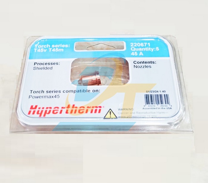 Béc cắt Plasma 45A PMX45 Hypertherm 220671  HYPERTHERM | Giá rẻ nhất - Công Ty TNHH Thương Mại Dịch Vụ Đạt Tâm