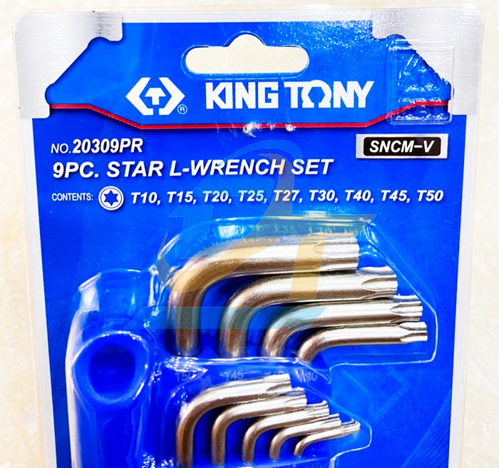 Bộ lục giác sao 9 chi tiết T10-T50 Kingtony 20309PR  KingTony | Giá rẻ nhất - Công Ty TNHH Thương Mại Dịch Vụ Đạt Tâm