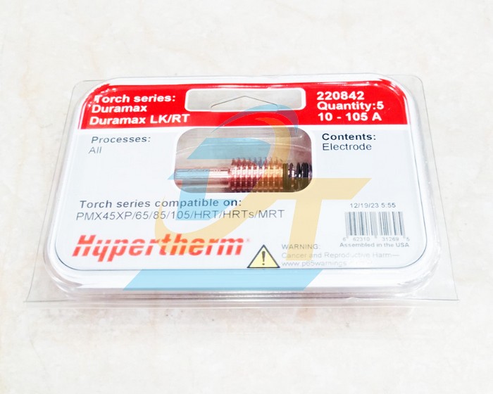 Điện cực Plasma 10-105A PMX45XP/65/85/105/HRT/HRTs/MRT Hypertherm 220842  HYPERTHERM | Giá rẻ nhất - Công Ty TNHH Thương Mại Dịch Vụ Đạt Tâm