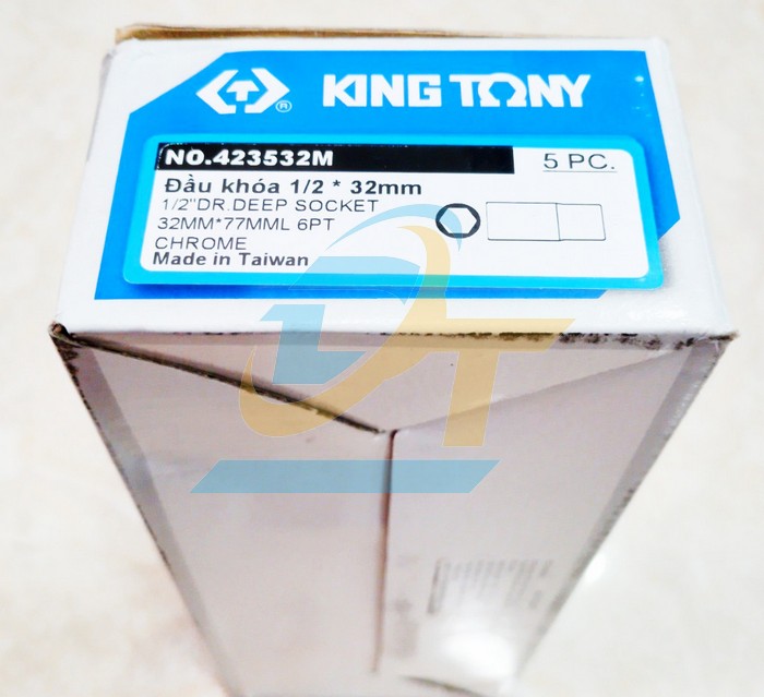 Đầu tuýp dài 1/2'' ra lục giác 32mm Kingtony 423532M 423532M KingTony | Giá rẻ nhất - Công Ty TNHH Thương Mại Dịch Vụ Đạt Tâm