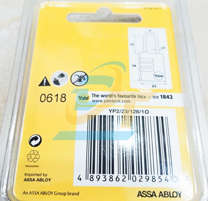 Khóa số du lịch 3 số 23mm Yale YP2/23/128/1O  YALE | Giá rẻ nhất - Công Ty TNHH Thương Mại Dịch Vụ Đạt Tâm