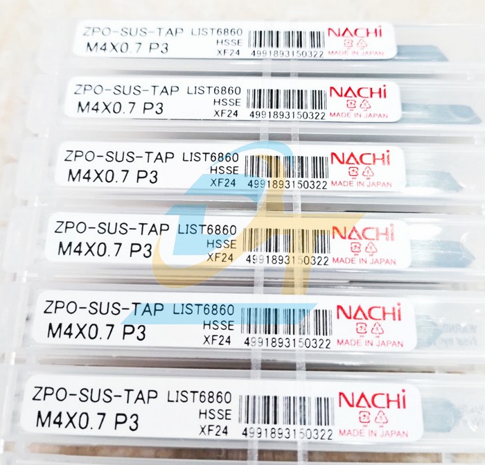 Mũi taro thẳng List 6860 Nachi ZPO-SUS-TAP M4x0.7 P3  Nachi | Giá rẻ nhất - Công Ty TNHH Thương Mại Dịch Vụ Đạt Tâm