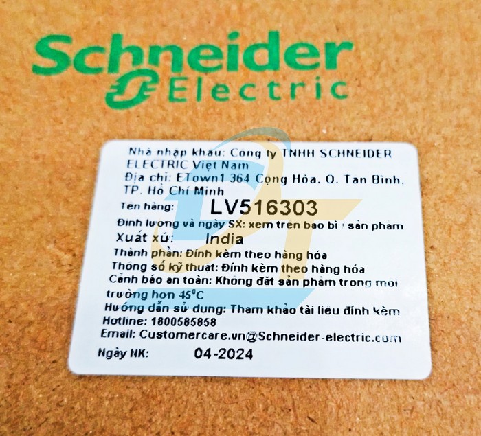 Cầu dao điện MCCB (khối) 3P 160A 25kA Schneider LV516303  SCHNEIDER | Giá rẻ nhất - Công Ty TNHH Thương Mại Dịch Vụ Đạt Tâm