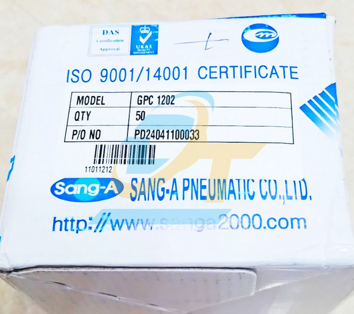 Đầu nối hơi thẳng ren ngoài 13 ống 12 Sang-A GPC1202  SANG-A | Giá rẻ nhất - Công Ty TNHH Thương Mại Dịch Vụ Đạt Tâm