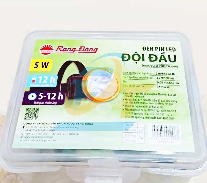 Đèn Pin LED đội đầu 5W Rạng Đông D PDD03L/5W D PDD03L/5W RangDong | Giá rẻ nhất - Công Ty TNHH Thương Mại Dịch Vụ Đạt Tâm