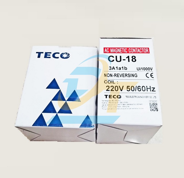 Khởi động từ 3P 18A 220V Teco CU-18  Teco | Giá rẻ nhất - Công Ty TNHH Thương Mại Dịch Vụ Đạt Tâm