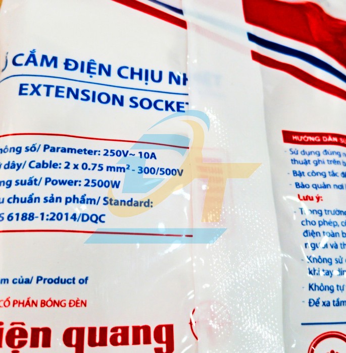 Ổ cắm 3 lỗ dây 2m Điện Quang ĐQ002A-02-2M ĐQ002A-02-2M DienQuang | Giá rẻ nhất - Công Ty TNHH Thương Mại Dịch Vụ Đạt Tâm