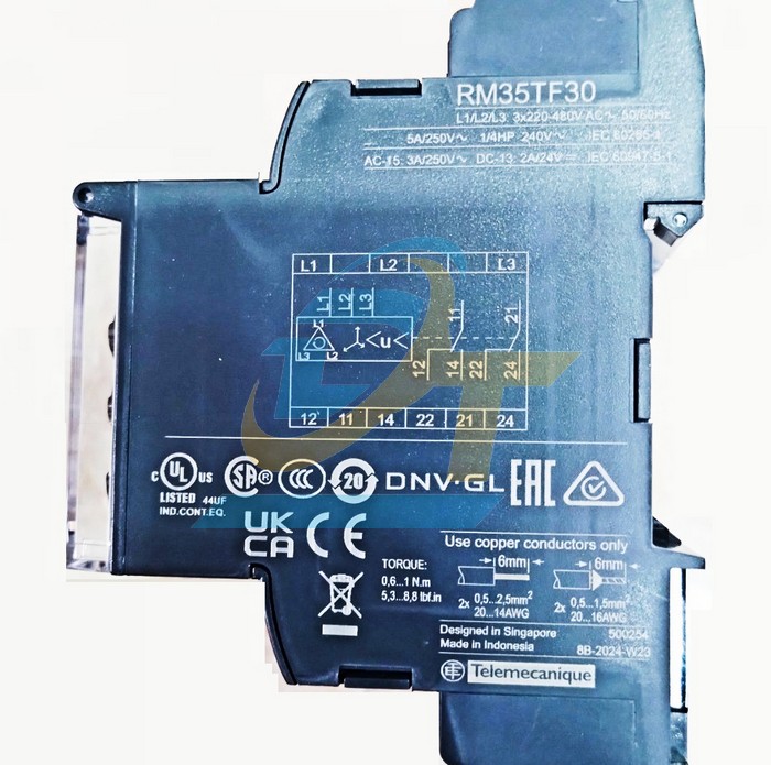 Relay bảo vệ động cơ 3P 5A 250V Schneider RM35TF30  SCHNEIDER | Giá rẻ nhất - Công Ty TNHH Thương Mại Dịch Vụ Đạt Tâm