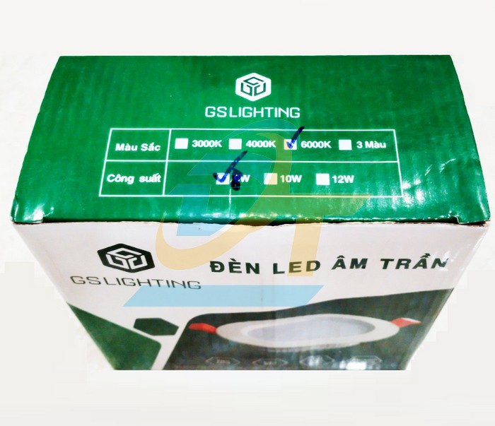 Đèn led âm trần GS Lighting 8W 6500K GS-ATX8W GSLighting | Giá rẻ nhất - Công Ty TNHH Thương Mại Dịch Vụ Đạt Tâm