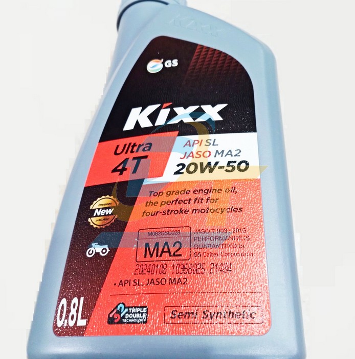 Dầu nhớt xe số Kixx Ultra 4T GS 20W-50 0.8L  GS-Caltex | Giá rẻ nhất - Công Ty TNHH Thương Mại Dịch Vụ Đạt Tâm